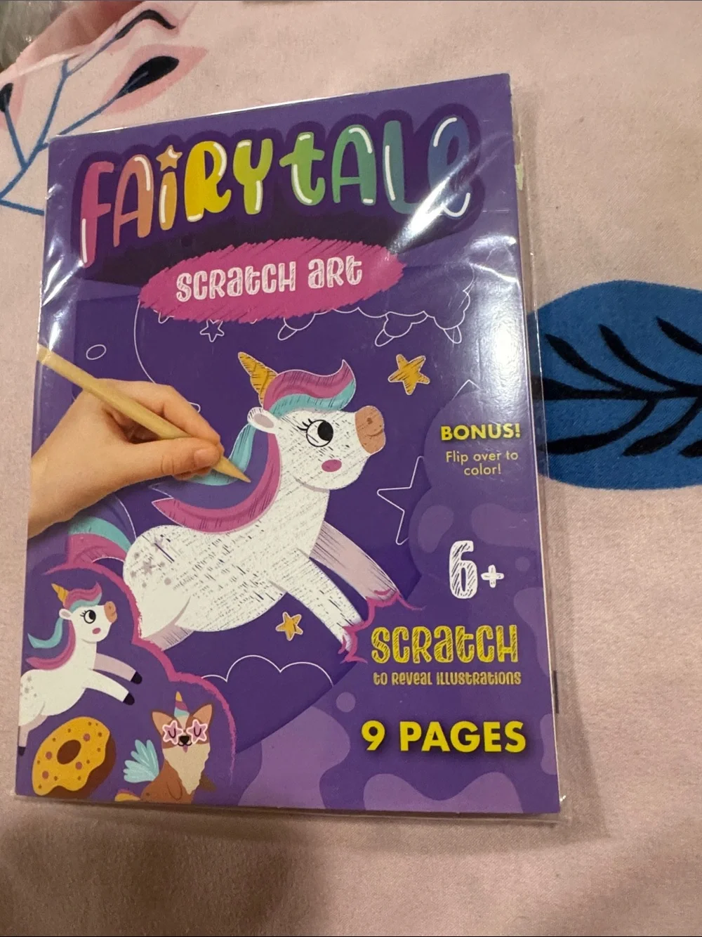 Scratch Art Kit for Kids - Purple Unicorn